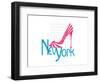 New York Shoe-Elle Stewart-Framed Art Print