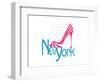 New York Shoe-Elle Stewart-Framed Art Print