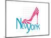 New York Shoe-Elle Stewart-Mounted Art Print