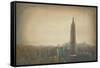 New York Silhouette-Paulo Romero-Framed Stretched Canvas