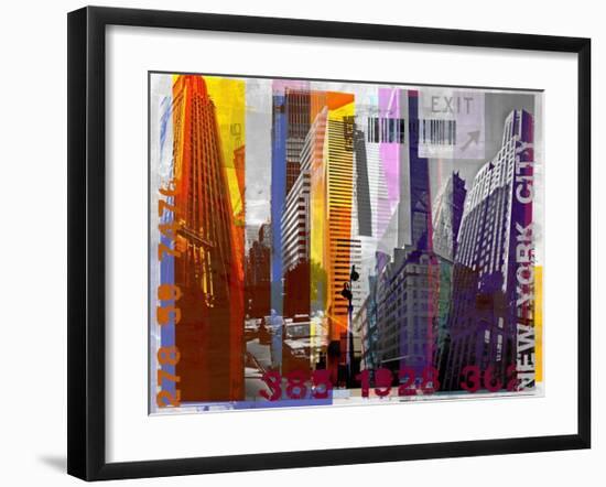 New York Sky Urban-Sven Pfrommer-Framed Art Print