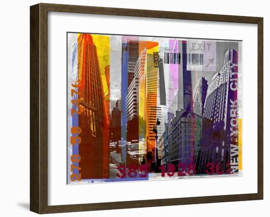 New York Sky Urban-Sven Pfrommer-Framed Art Print