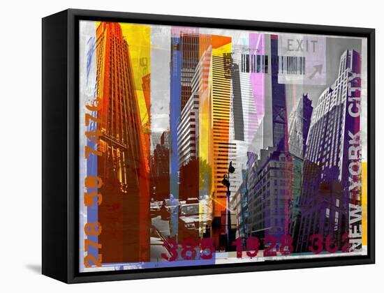 New York Sky Urban-Sven Pfrommer-Framed Stretched Canvas