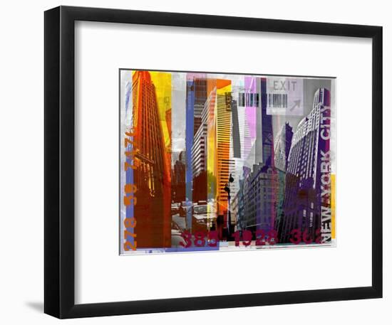 New York Sky Urban-Sven Pfrommer-Framed Art Print