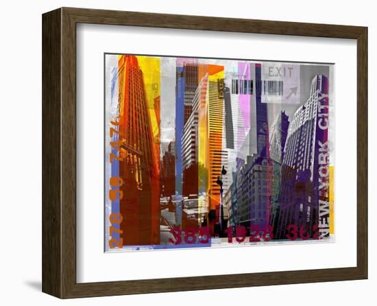 New York Sky Urban-Sven Pfrommer-Framed Art Print