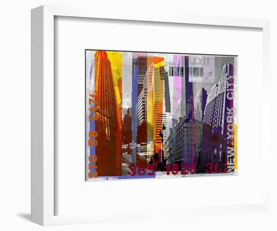 New York Sky Urban-Sven Pfrommer-Framed Art Print