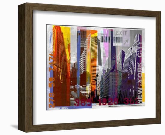 New York Sky Urban-Sven Pfrommer-Framed Art Print