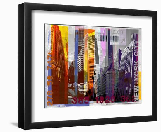 New York Sky Urban-Sven Pfrommer-Framed Art Print