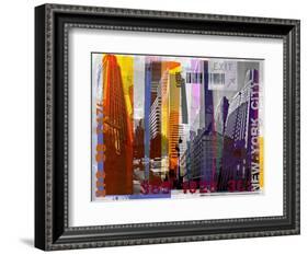 New York Sky Urban-Sven Pfrommer-Framed Art Print