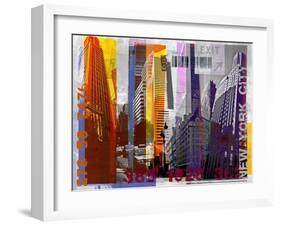 New York Sky Urban-Sven Pfrommer-Framed Art Print