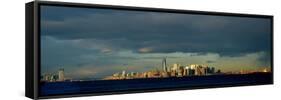 New York Skyline, 2017, (Photograph)-Anthony Butera-Framed Stretched Canvas