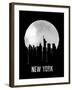 New York Skyline Black-null-Framed Art Print