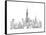 New York Skyline Crop-Avery Tillmon-Framed Stretched Canvas