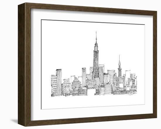 New York Skyline Crop-Avery Tillmon-Framed Art Print