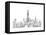 New York Skyline Crop-Avery Tillmon-Framed Stretched Canvas