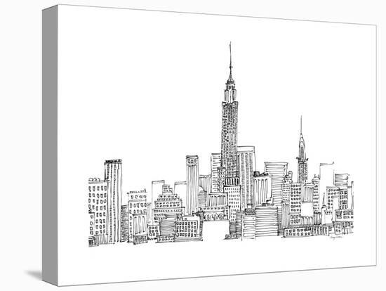 New York Skyline Crop-Avery Tillmon-Stretched Canvas