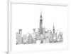 New York Skyline Crop-Avery Tillmon-Framed Art Print