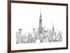 New York Skyline Crop-Avery Tillmon-Framed Art Print