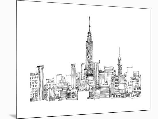 New York Skyline Crop-Avery Tillmon-Mounted Art Print
