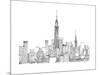 New York Skyline Crop-Avery Tillmon-Mounted Art Print