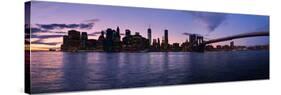 New York Skyline from Brooklyn, New York City, New York State, Usa 2014-null-Stretched Canvas