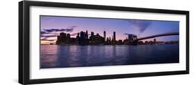 New York Skyline from Brooklyn, New York City, New York State, Usa 2014-null-Framed Photographic Print