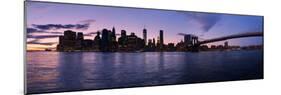 New York Skyline from Brooklyn, New York City, New York State, Usa 2014-null-Mounted Photographic Print
