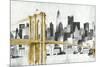 New York Skyline I Yellow Bridge no Words-Avery Tillmon-Mounted Art Print