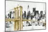 New York Skyline I Yellow Bridge no Words-Avery Tillmon-Mounted Art Print