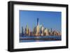 New York Skyline, Manhattan, Lower Manhattan and World Trade Center-Alan Copson-Framed Photographic Print