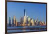 New York Skyline, Manhattan, Lower Manhattan and World Trade Center-Alan Copson-Framed Photographic Print