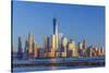 New York Skyline, Manhattan, Lower Manhattan and World Trade Center-Alan Copson-Stretched Canvas