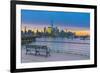 New York Skyline of Manhattan, Lower Manhattan and World Trade Center-Alan Copson-Framed Photographic Print