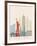 New York Skyline Poster-paulrommer-Framed Art Print