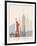 New York Skyline Poster-paulrommer-Framed Art Print