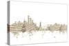 New York Skyline Sheet Music-Michael Tompsett-Stretched Canvas