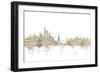 New York Skyline Sheet Music-Michael Tompsett-Framed Art Print