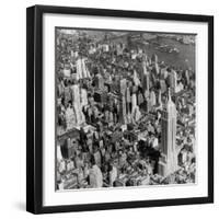New York Skyline, Summer-The Chelsea Collection-Framed Giclee Print