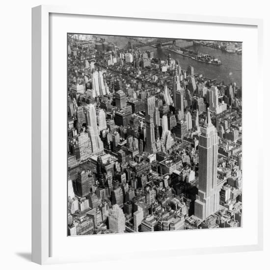 New York Skyline, Summer-The Chelsea Collection-Framed Giclee Print