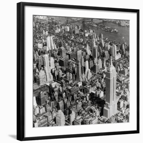 New York Skyline, Summer-The Chelsea Collection-Framed Giclee Print