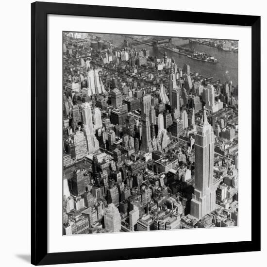 New York Skyline, Summer-The Chelsea Collection-Framed Giclee Print