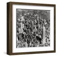 New York Skyline, Summer-The Chelsea Collection-Framed Giclee Print