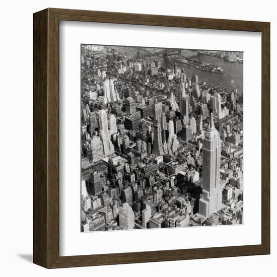 New York Skyline, Summer-The Chelsea Collection-Framed Giclee Print