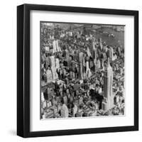 New York Skyline, Summer-The Chelsea Collection-Framed Giclee Print