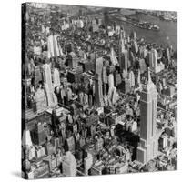 New York Skyline, Summer-The Chelsea Collection-Stretched Canvas