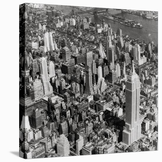New York Skyline, Summer-The Chelsea Collection-Stretched Canvas