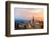 New York Skyline Sunset-null-Framed Art Print