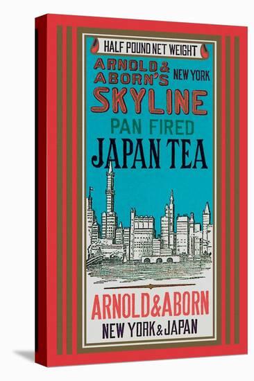 New York Skyline Tea-null-Stretched Canvas