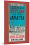 New York Skyline Tea-null-Mounted Art Print