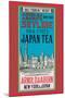 New York Skyline Tea-null-Mounted Art Print